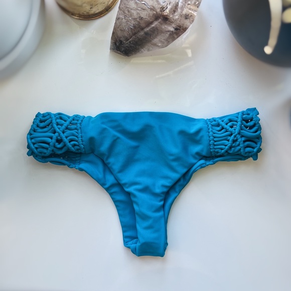 Mikoh Cayman Bikini Bottoms in Ocean Blue - Picture 3 of 7